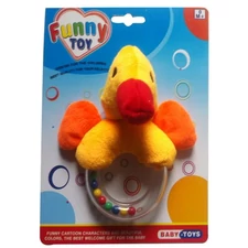 6" BABY RATTLE, DUCK