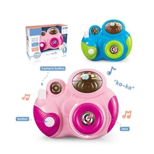 CAMERA W/SOUND,LIGHT,PINK&BLUE MIXED