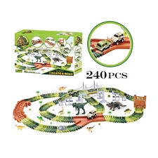 240PCS TRACK +2PCS RAIL CAR