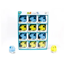 FRICTION HIPPO,2COLOR MIXED,12PCS/BOX