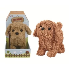 PLUSH DOG, BROWN