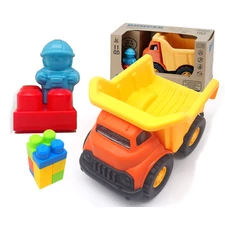 Cartoon car Bricks vehicle Dumper