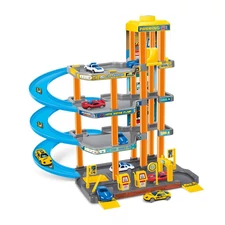 Parking garage with cars
