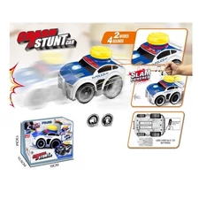 CRASH STUNT CAR, POLICE CAR, BLUE