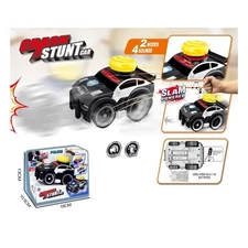 CRASH STUNT CAR, POLICE CAR, BLACK