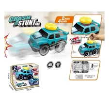  CRASH STUNT CAR, PICKUP TRUCK, BLUE