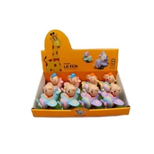 FRICTION CARTOON CAR, 8PCS LITTLE CUTE PIG PLANE