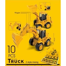 FRICTION CAR,10PCS ENGINEERING VEHICLE CAR