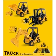 FRICTION CAR,12PCS ENGINEERING VEHICLE CAR