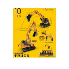 HAND CRANK  ENGINEERING VEHICLE CAR,10PCS