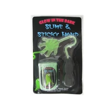 GLO IN DARK SLIME AND HAND