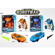 TRANSFORMER CAR ORANGE/BLUE