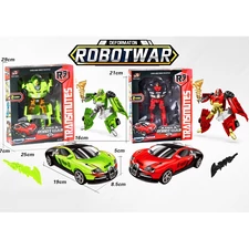 TRANSFORMER CAR GREEN/RED