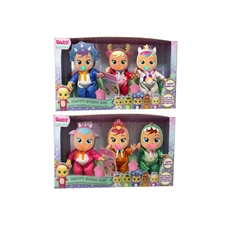 5.5” RUBBER DOLL W/ LACRIMATION & PACIFIER & ACCESSORIES, 6 ASST