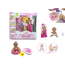 6” SOLID BODY PEEING DOLL W/ ACCESSORIES