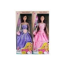 11.5” BENDABLE DOLL W/ ACCESSORIES, 2 ASST