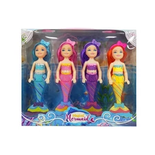 5” BENDABLE DOLL, 4 ASST/ 4 PCS