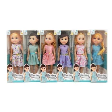 14” BLOW MOLD BODY DOLL W/ IC, 6 ASST