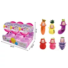FRUIT COTTON DOLL, 6 ASST, 6 PCS/ DISPLAY BOX