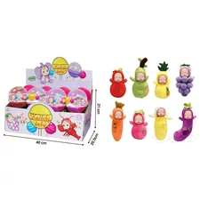 FRUIT COTTON DOLL, 8 ASST, 8 PCS/ DISPLAY BOX