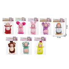 ANIMAL COTTON DOLL, 8 ASST