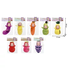 FRUIT COTTON DOLL, 8 ASST