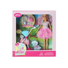 11.5” BENDABLE DOLL W/ ACCESSORIES