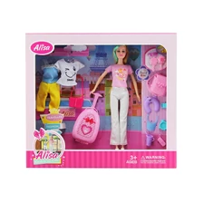 11.5” BENDABLE DOLL W/ ACCESSORIES