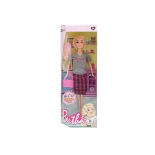 11” BENDABLE DOLL W/ ACCESSORIES