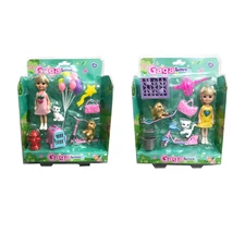 6”BENDABLE DOLL W/ ACCESSORIES 2 ASST
