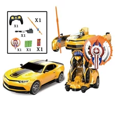 1:12 RC TRANSFORMATION ROBOT W/BATTERY, LIGHT, SOUND