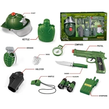 KIDS TOY SOLDIER PLAYSET MILITARY TOY WITH LIGHT AND SOUND