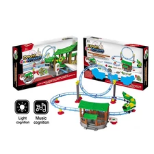 RC RAILS CARS W / LIGHT, MUSIC, INFRARED TOUCH