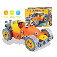 114 PCS TAKE APART TOY CAR CARTOON RACING CAR ASTM KIDS TOY