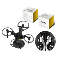 2.4 RC FOUR-AXIS AIRCRAFT W/4 CH, LED, LIGHT, 0.3 MP CAMERA, WITHOUT CONTROLLER, BLACK