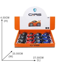 1:48 PULL BACK METAL CAR (4 ASST, 2 COLOR)