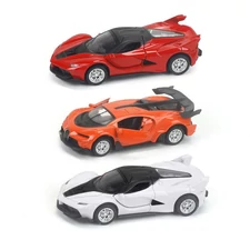 1:36 PULL BACK METAL CAR W / LIGHT, MUSIC