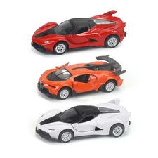 1:36 PULL BACK METAL CAR W / LIGHT, MUSIC