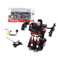 1:14 6CH RC TRANSFORMATION ROBOT W/CONTROLER, BATTERY, LIGHT (WHITE/BLACK)