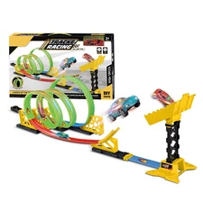 PULL BACK GOW IN THE DARK RACING CAR W / LIGHT, 25 PCS