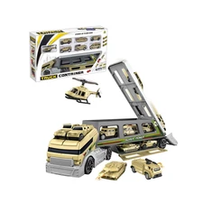 MILITARY BASE W / 1 PCS PLANE + 6 PCS CAR