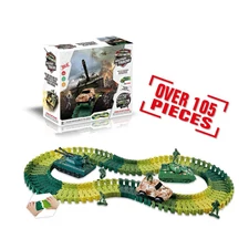 B/O TRACK CAR W / 105 PCS