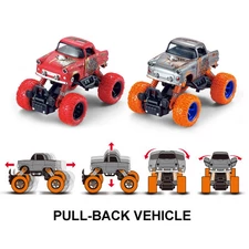 1:36 PULL BACK ALLOY CLIMB CAR, 2 COLOR MIXED
