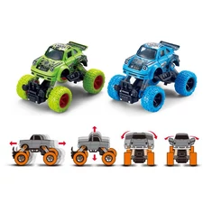 1:36 PULL BACK ALLOY CLIMB CAR, 2 COLOR MIXED