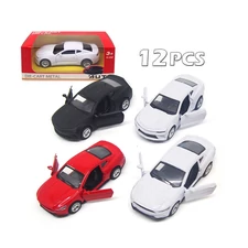 1:32 CHEVY + MUSTANG METAL CAR W / SOUND, LIGHT, OPEN THE DOOR, 3 COLOR (BLACK/WHITE/RED), 2 ASST MIXED