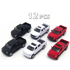 1:32 PULL BACK TOYOTA + GORD METAL CAR MODEL W / LIGHT, SOUND, OPEN THE DOOR, RED/WHITE/ BLACK 3 COLOR - 2 ASST MIXED, 12 PCS/BOX