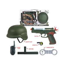 MILITARY FORCE SET-GUN W/ LIGHT, SOUND, 3*AG10 BATTERY