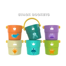 STACKED BUCKATS, 6 PCS
