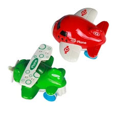 FRICTION ALLOY PLANE, 2 ASST, 4 COLOR MIXED, 2 PCS/BOX