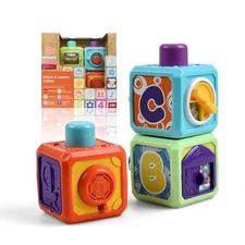 STACK & LEARN CUBES W/MUSIC, BROADCAST FUNCTION